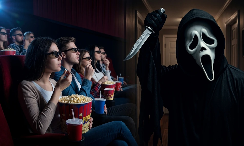 mlada publika u bioskopu gleda vrisak 7 premijera - CTZ web portal Srbija